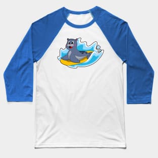 Seal as Surfer with Surfboard Baseball T-Shirt